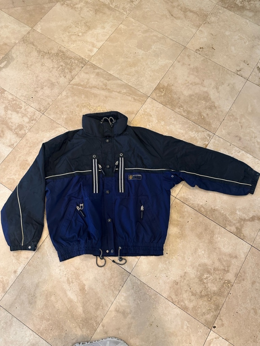Men's Two-Tone Navy & Dark Navy ski Jacket